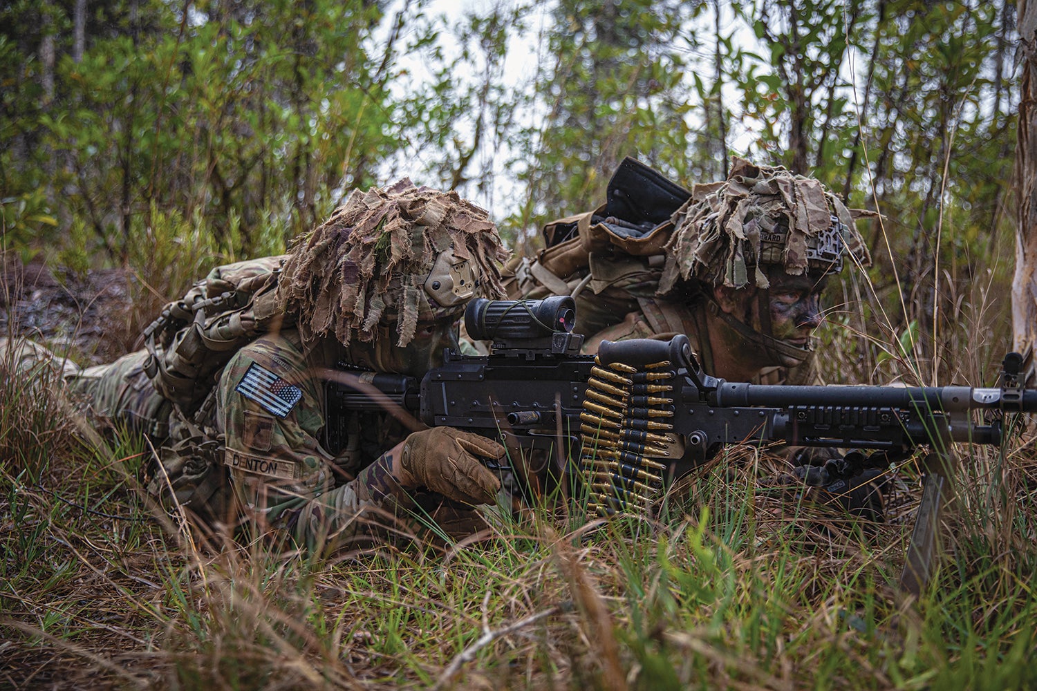 Paratroopers from the 2nd Brigade Combat Team, 82nd Airborne Division, train at the 25th Infantry Division’s Lightning Academy, Hawaii. (Credit: U.S. Army/Pfc. Mariah Aguilar)