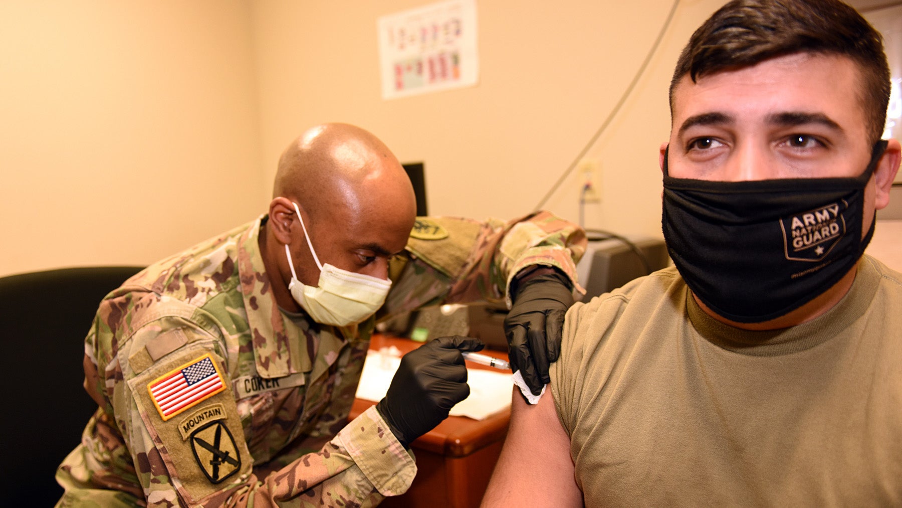 Soldier receives COVID vaccine