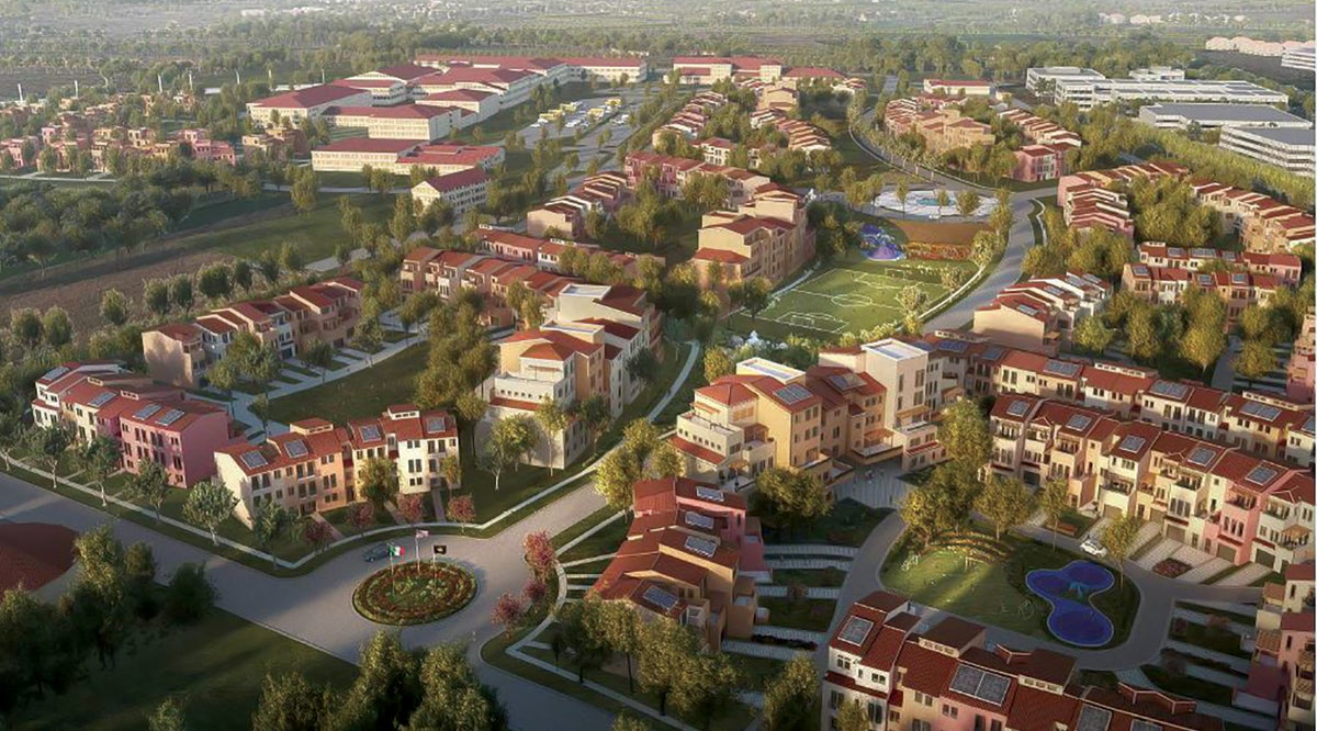rendering of future development at U.S. Army Garrison Italy