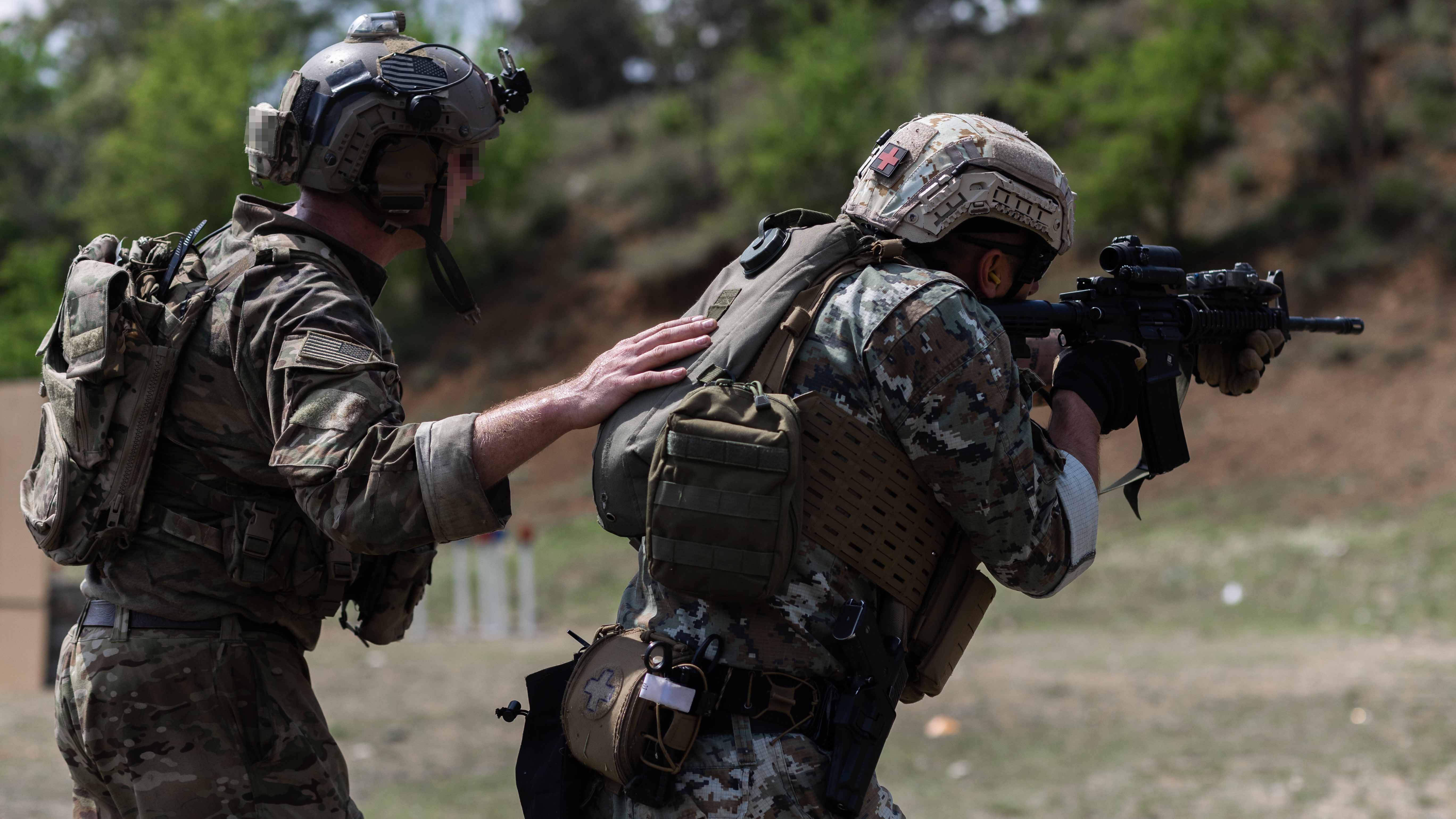 Special operations troops train with partners.