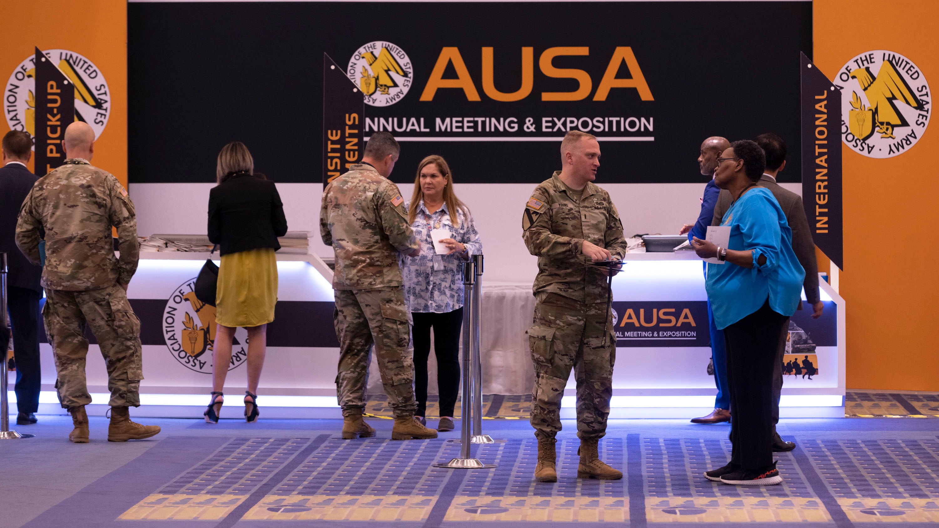 AUSA Registration at AUSA 2022 Annual Meeting in Washington, D.C., Monday, Oct. 10, 2022. (Tasos Katopodis for AUSA)