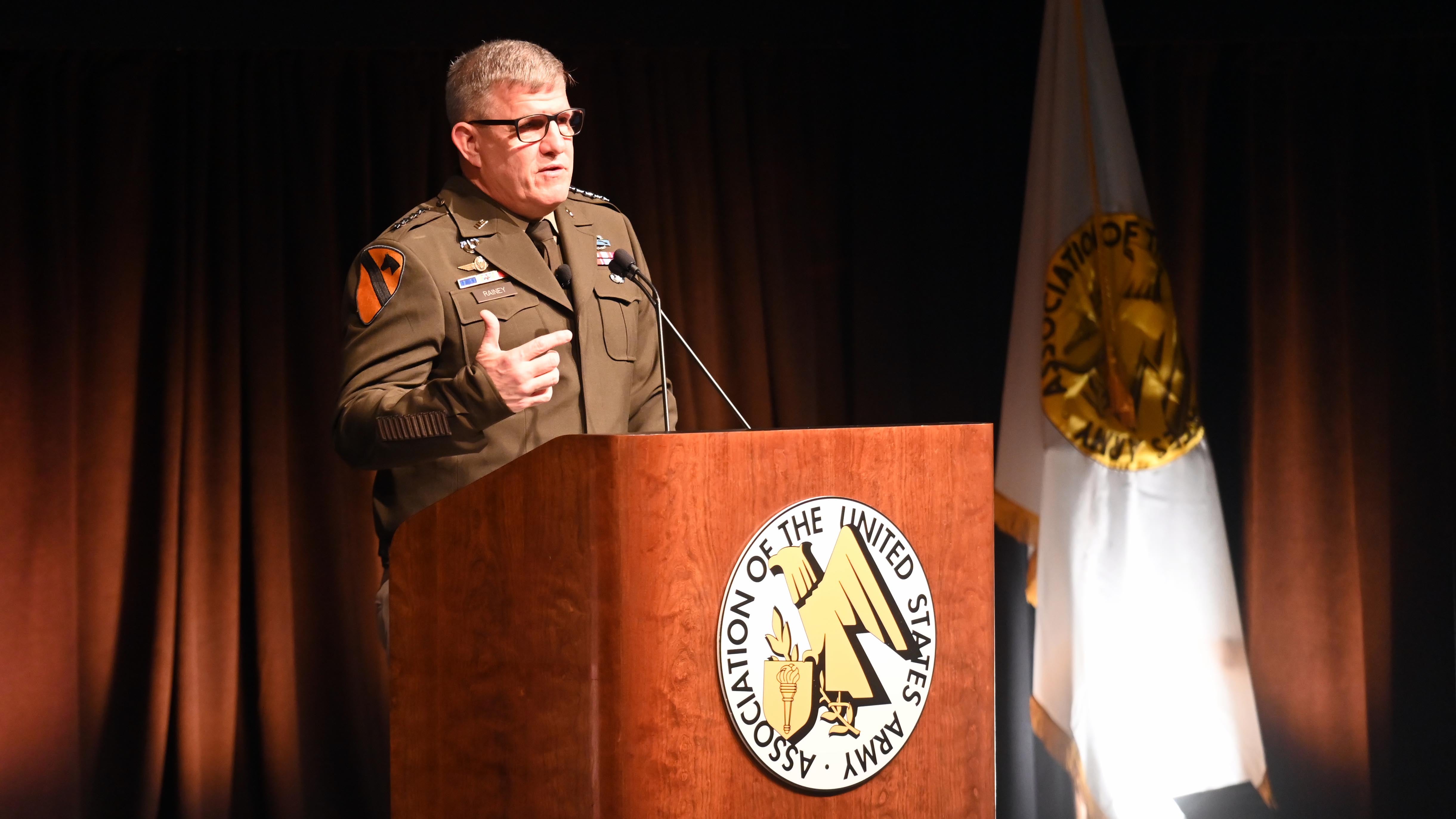 Gen. James Rainey speaks at AUSA's Global Force symposium