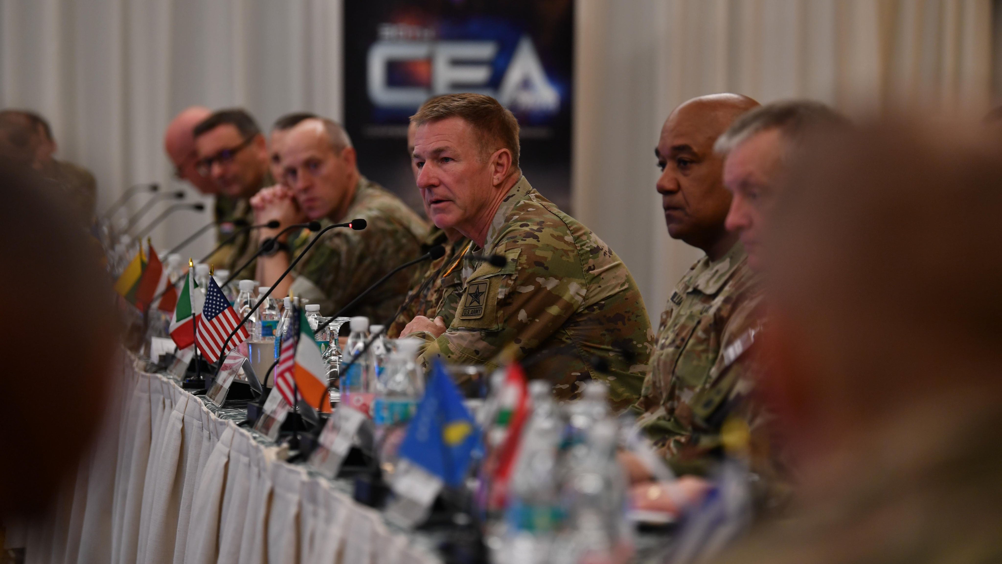 Army Chief of Staff Gen. James McConville speaks at the Conference of European Armies.