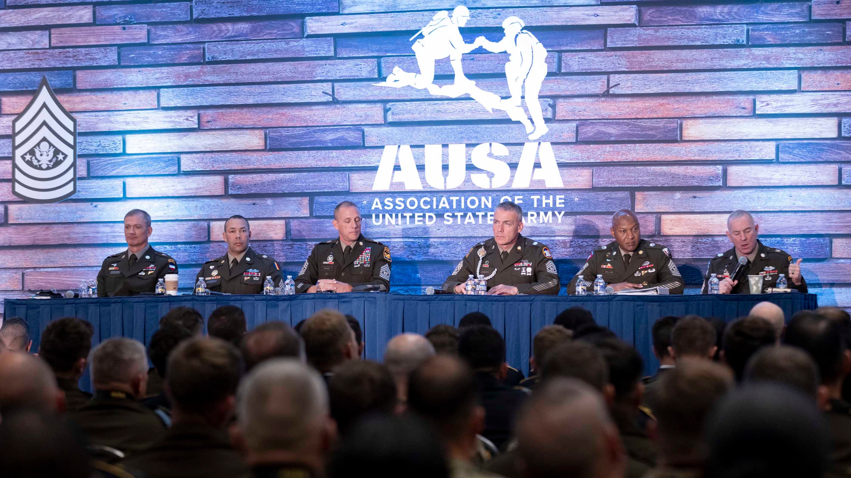 Sergeant Major of the Army’s Professional Development Forum at the AUSA 2023 Annual Meeting in Washington, D.C., Tuesday, Oct. 10, 2023. (Tasos Katopodis for AUSA)