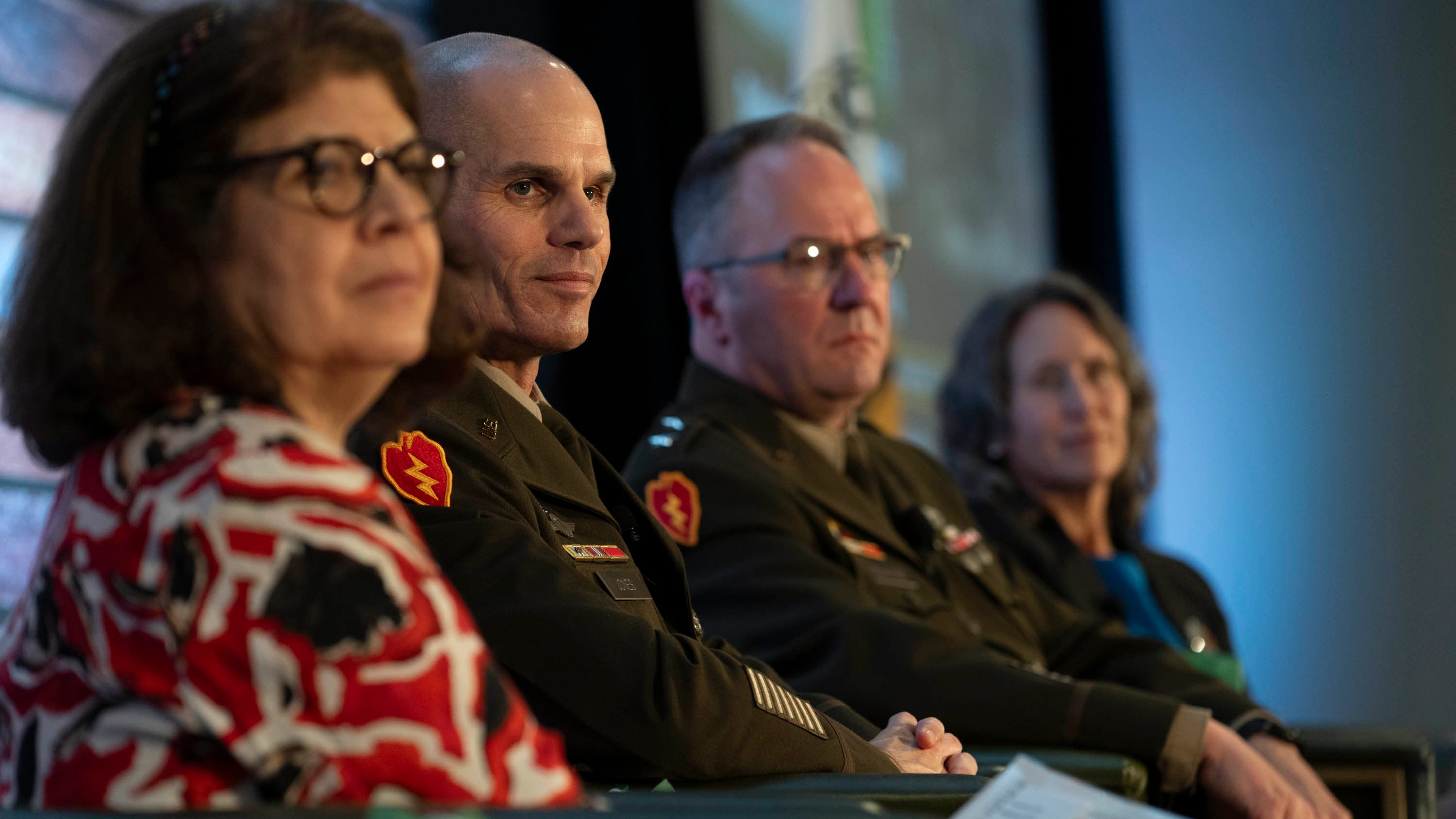 LTG Omar J. Jones IV, commanding general of Installation Management Command, attends the AUSA Contemporary Military Forum: Taking Care of People session at the AUSA 2023 Annual Meeting in Washington, D.C., Wednesday, Oct. 11, 2023. (Carol Guzy for AUSA)