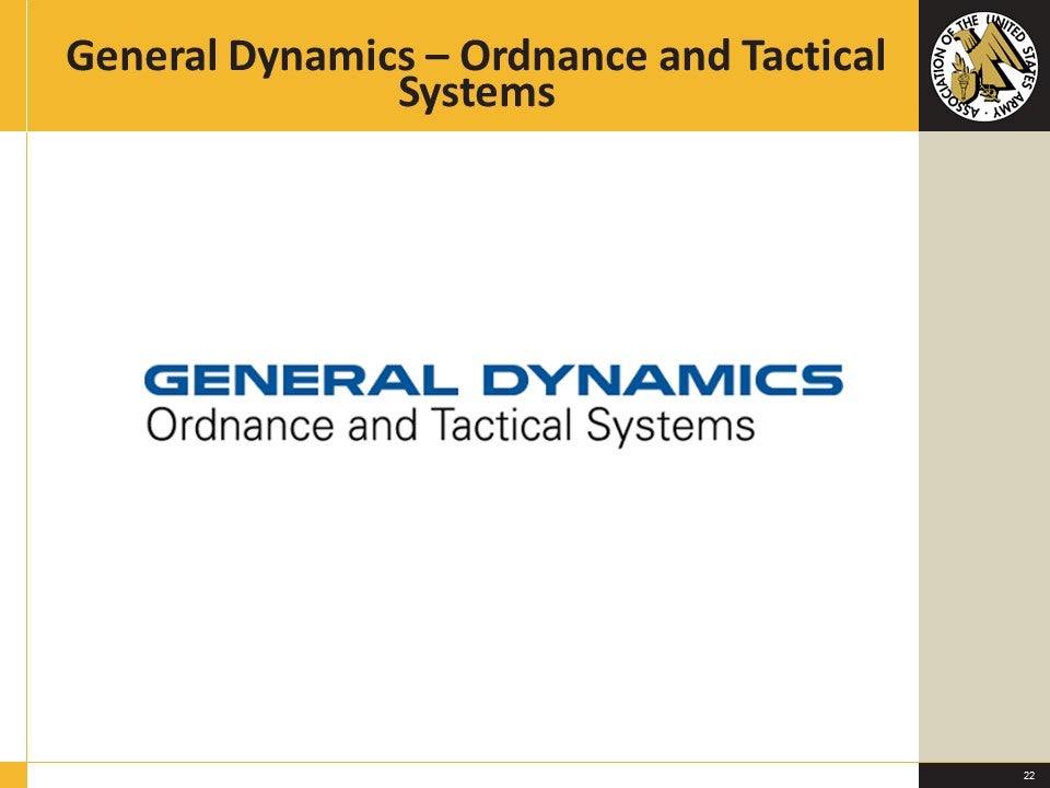 General Dynamics - Ordnance and Tactical Systems