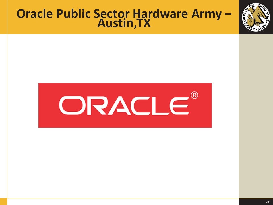Oracle Public Sector Hardware Army - Austin, TX