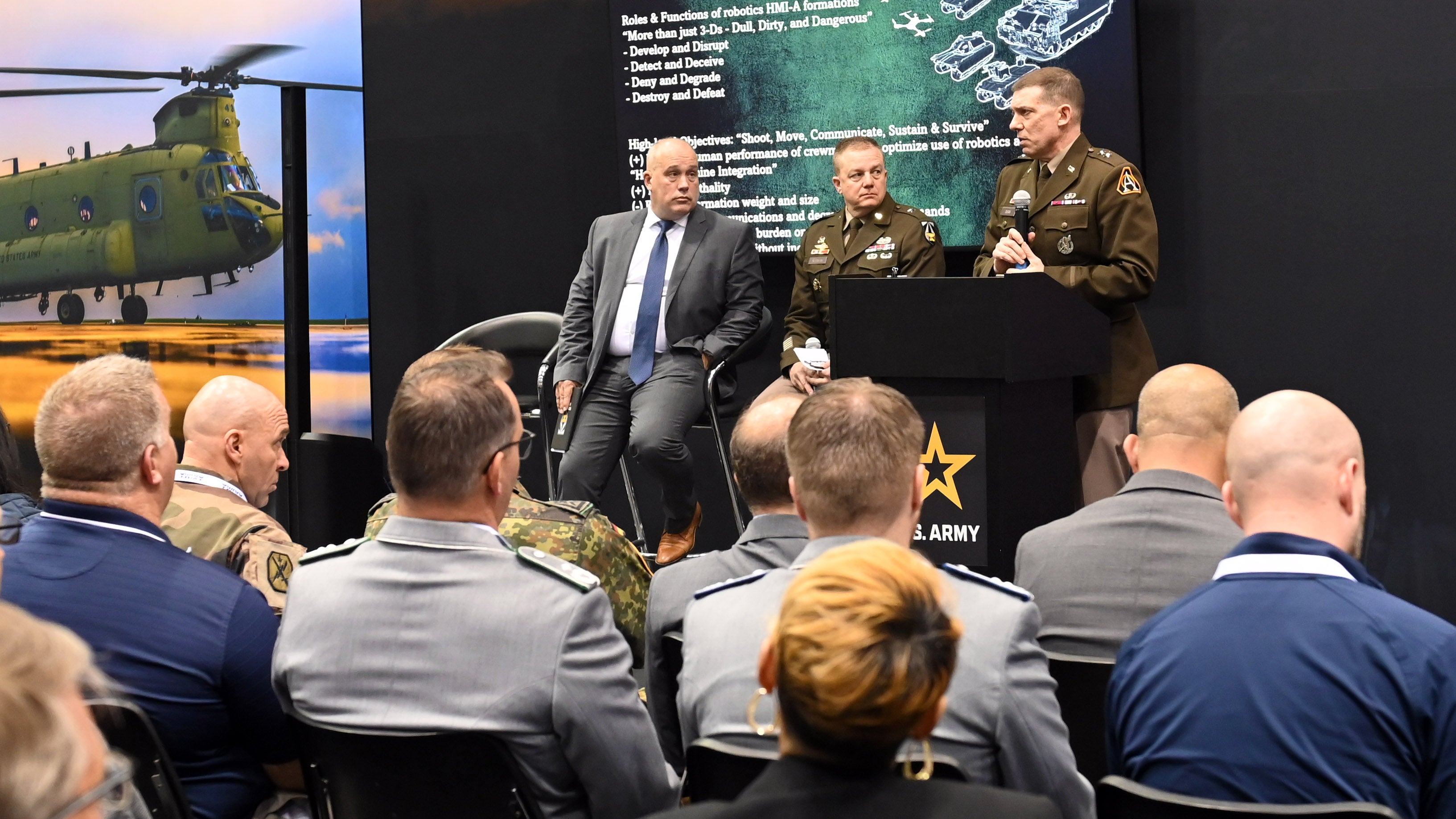 A Warriors Corner presentation at the Association of the U.S. Army’s Global Force Symposium and Exposition in Huntsville, Alabama. 