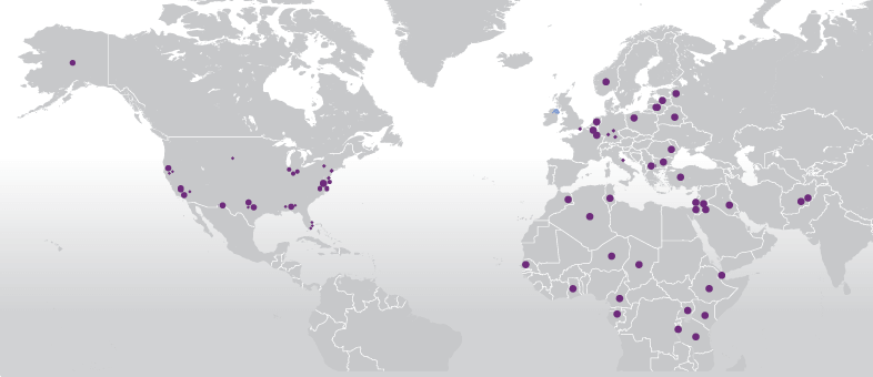 SOSi Global Locations Graphic