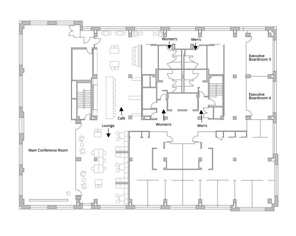 event center floor plan