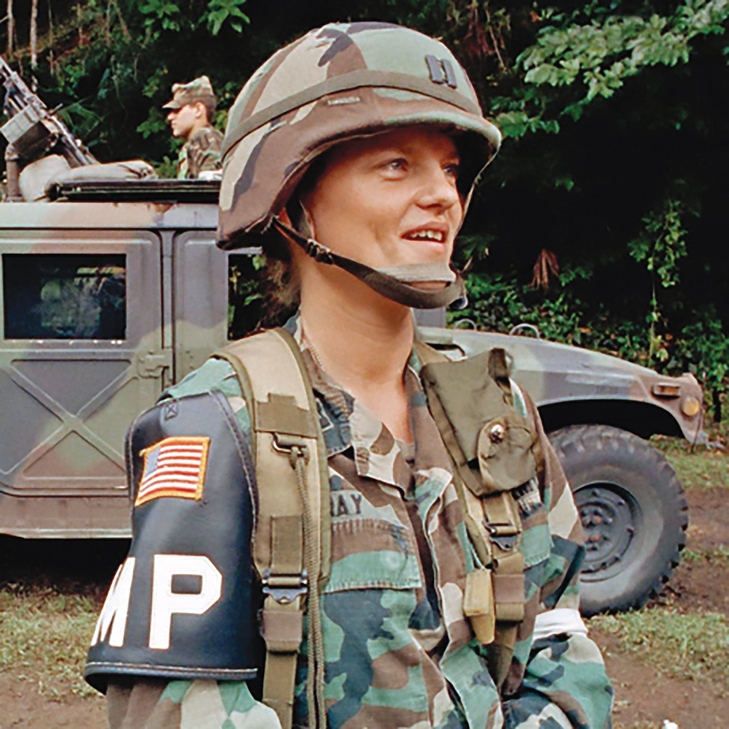 Capt. Linda Bray, commander of the 988th Military Police Company in Panama in 1990. (Credit: Wikipedia)