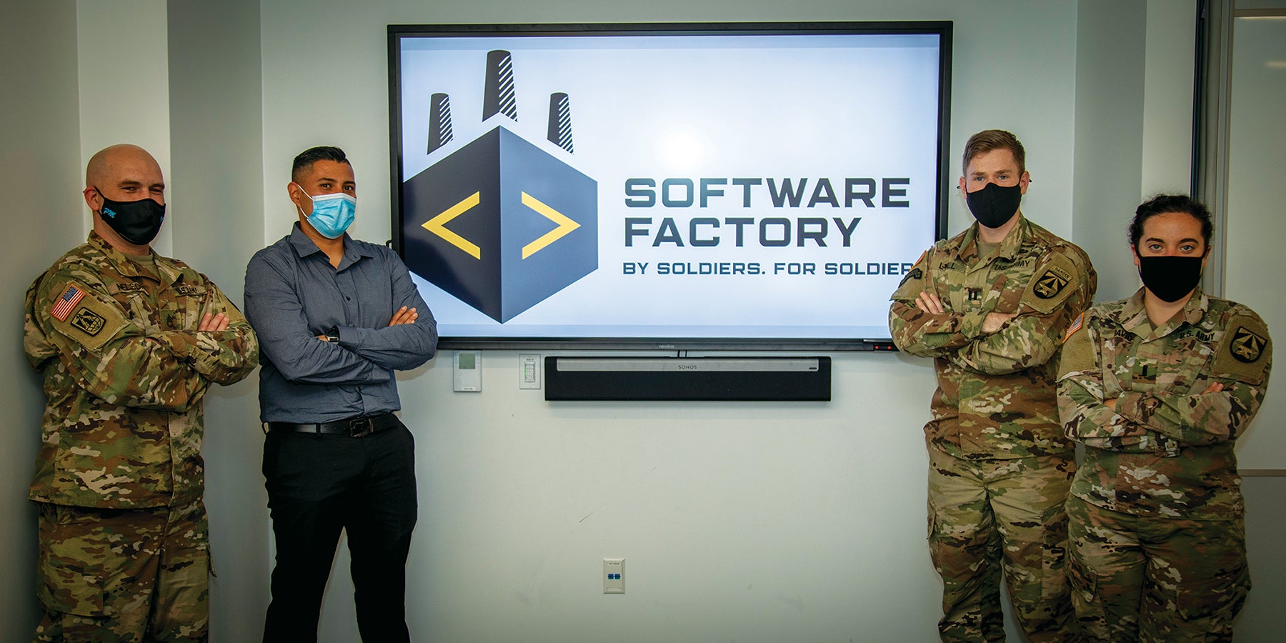 Army Software Factory innovators at their headquarters in Austin, Texas. (Credit: U.S. Army/Luke Allen)