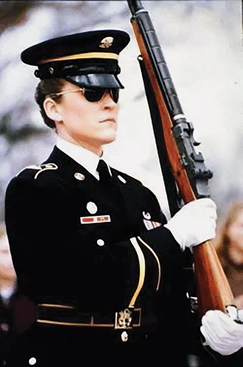 Sgt. Heather Wagner, the first female sentinel at the Tomb of the Unknown Soldier. (Credit: U.S. Army)