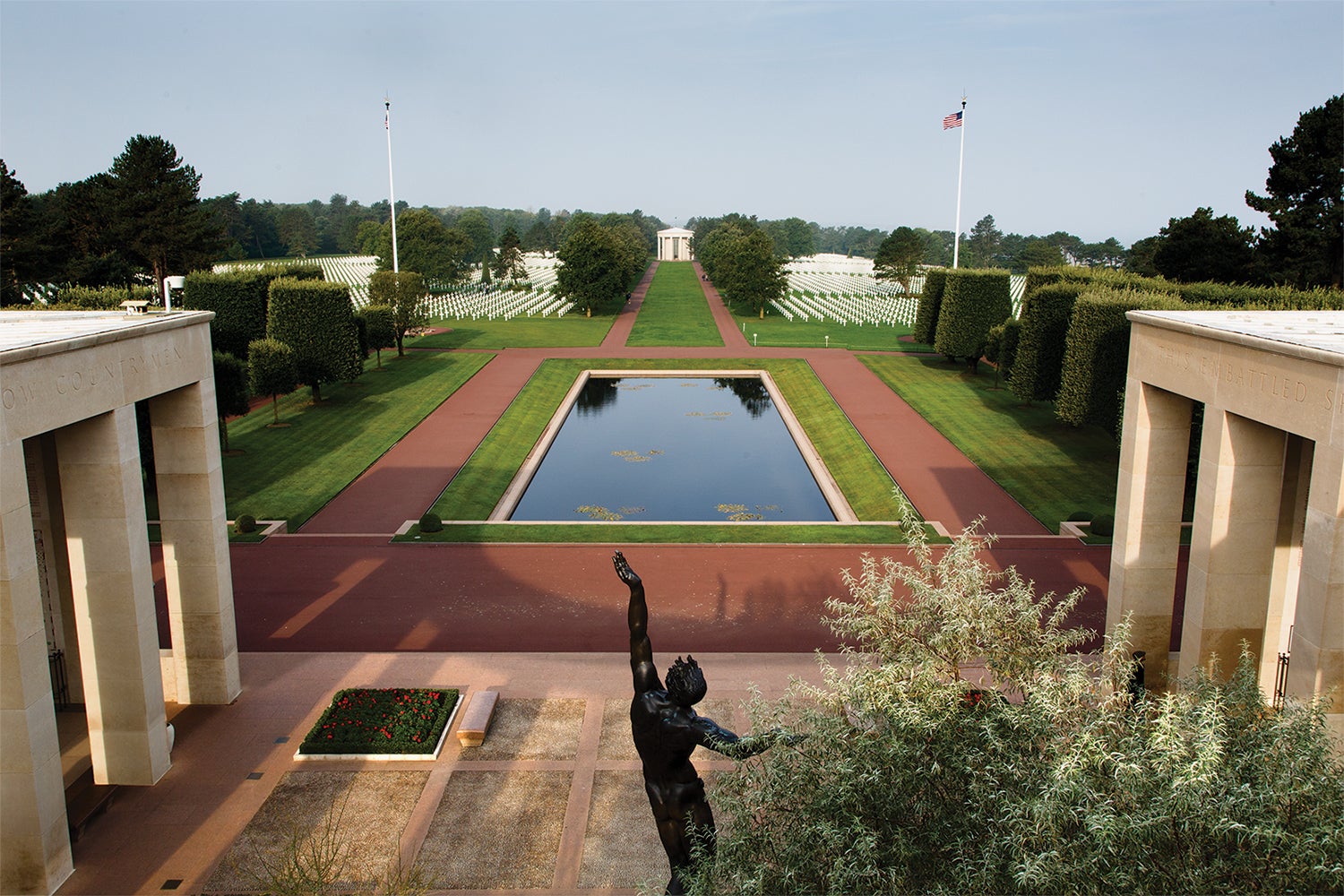 The Normandy American Cemetery in Colleville-sur-Mer, France. (Credit:: American Battle Monuments Commission/Warrick Page)