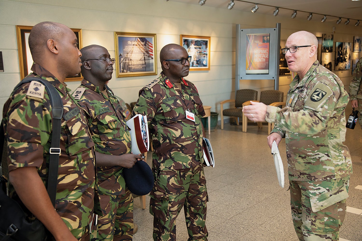 Kenya Defence Force officers