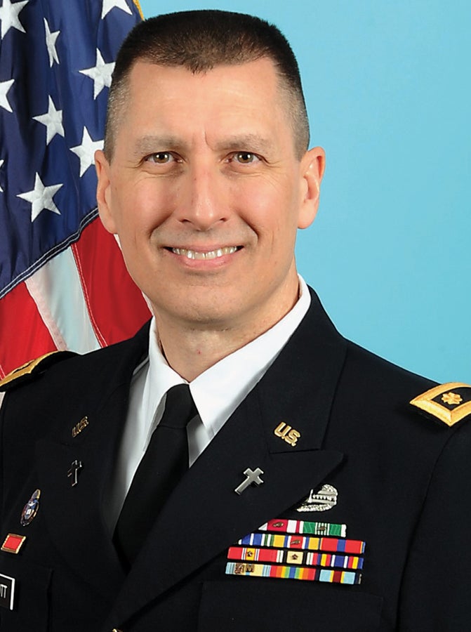 Maj. Timothy Elliott in 2020. (Credit: U.S. Army)