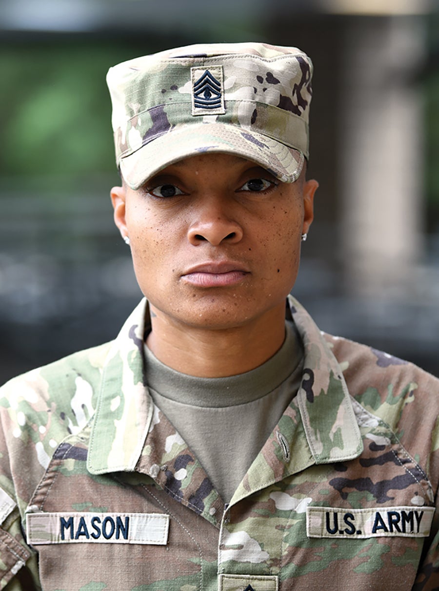 First Sgt. Tatiana Mason. (Credit: U.S. Army/Nathan Clinebell)