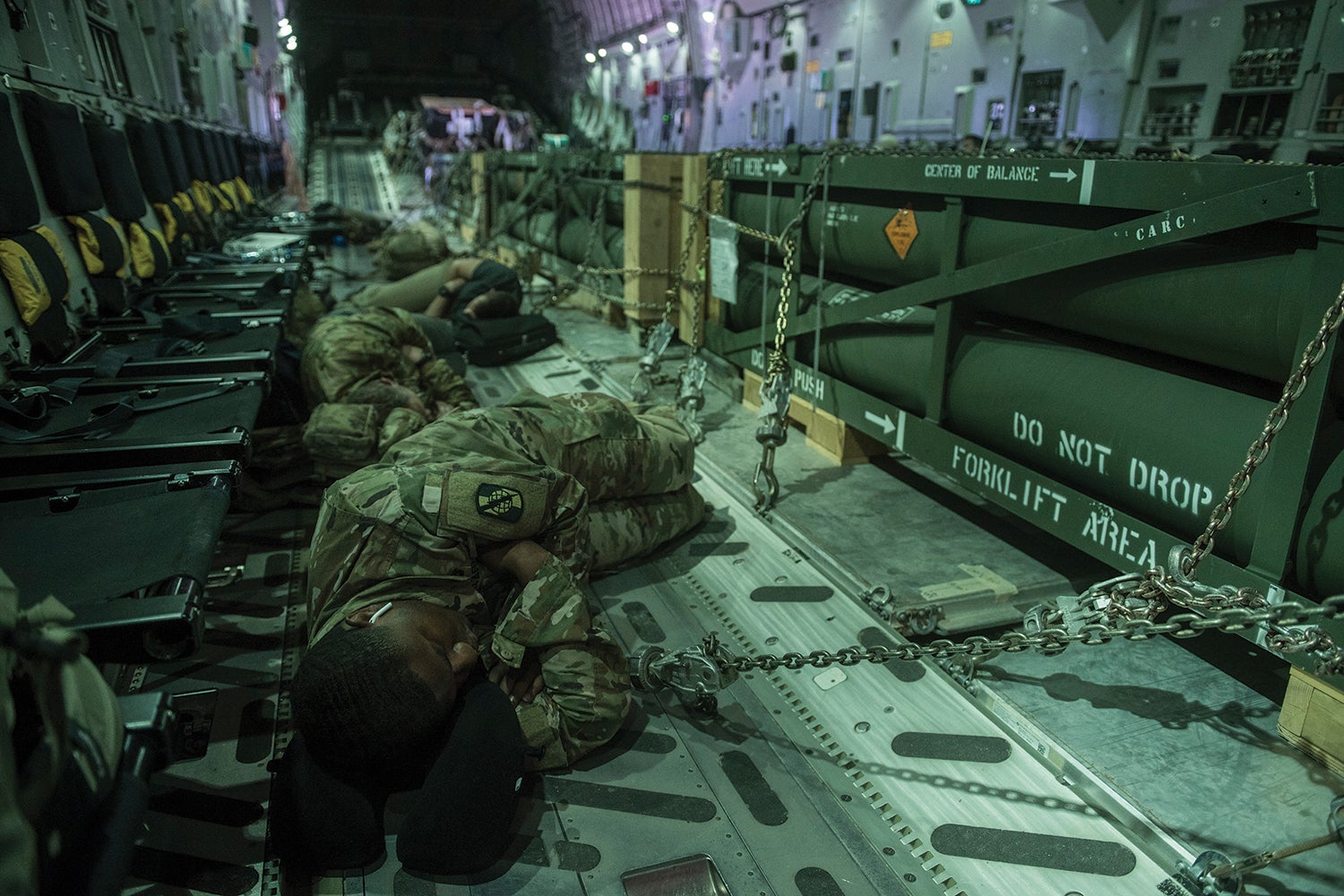 Soldiers sleeping