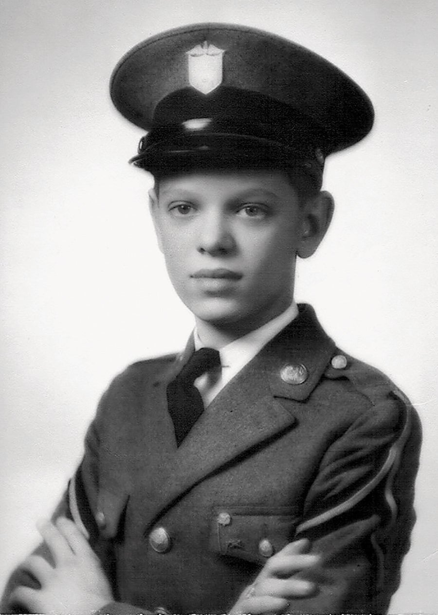 Larimore as a freshman at Gulf Coast Military Academy, Mississippi. (Credit: courtesy of Walt Larimore)