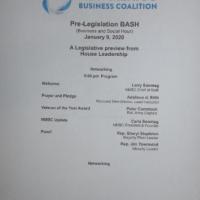 January 9, 2020 New Mexico Business Coalition Pre-Legislation BASH / Veteran of the Year