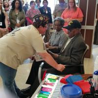 AUSA at Tut Fann Veterans Home - Mr Moore's 103rd Birthday