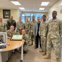 Our chapter provided a cake to the Lexington Army recruiting office celebrate 2021 Army birthday.