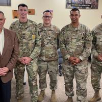 Frank Cannavo and Lexington Army Recruiting Station celebrate 247th Army Birthday.