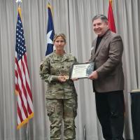 CSM Michelle L. Thompson receives award