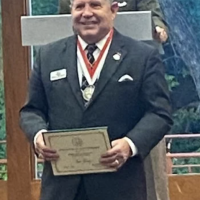 COL (R) Patterson at Awards Ceremony