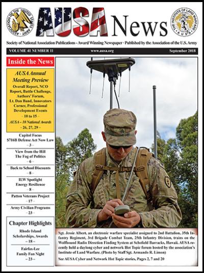 AUSA News September 2018 Cover