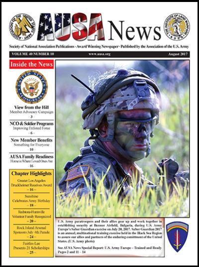 AUSA News August 2017 Cover