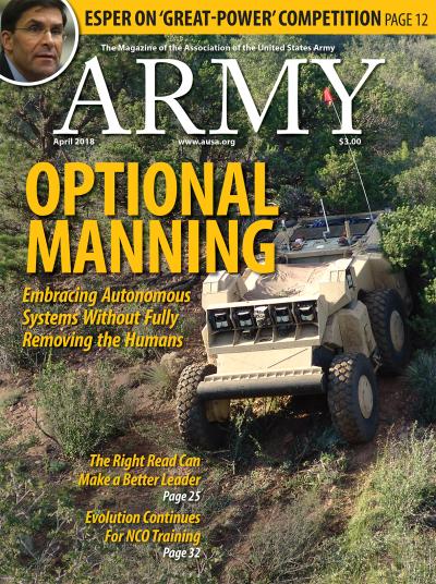 April 2018 ARMY Magazine Cover