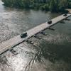 European allies and U.S. troops cross the Vistula River in Poland using a float ribbon bridge constructed from U.S. Army pre-positioned equipment. (Credit: DoD/Michal Czornij)