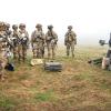 Paratroopers with the 173rd Airborne Brigade listen to a briefing during an exercise at the Joint Multinational Readiness Center, Germany.