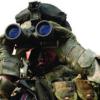 US Army Soldier with Binoculars