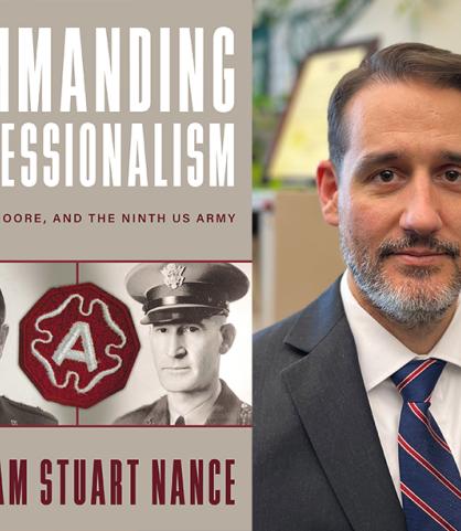 Commanding Professionalism book cover and author headshot