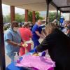 VA employees enjoy burgers donated by our chapter.